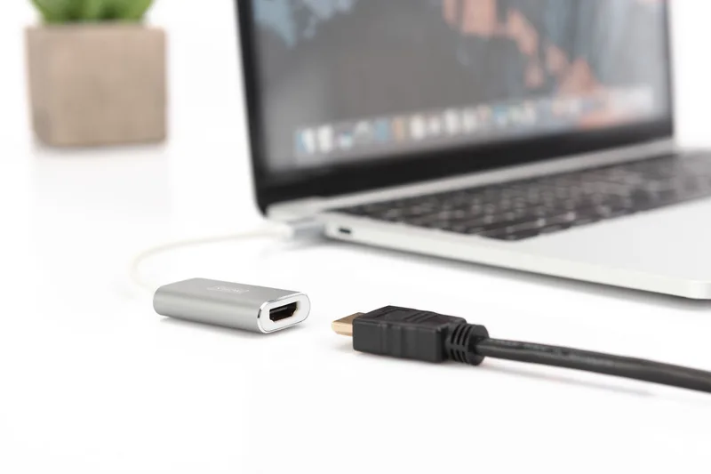 Адаптер DIGITUS USB-C - HDMA UHD 4K, M/F, 0.2м