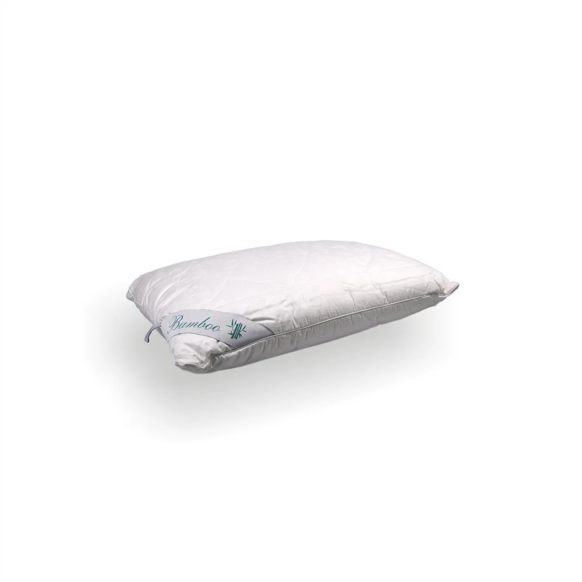 Подушка бамбукова стьобана Home Line 50х70 см Білий 100% хлопок 50% бамбук 50% поліестер