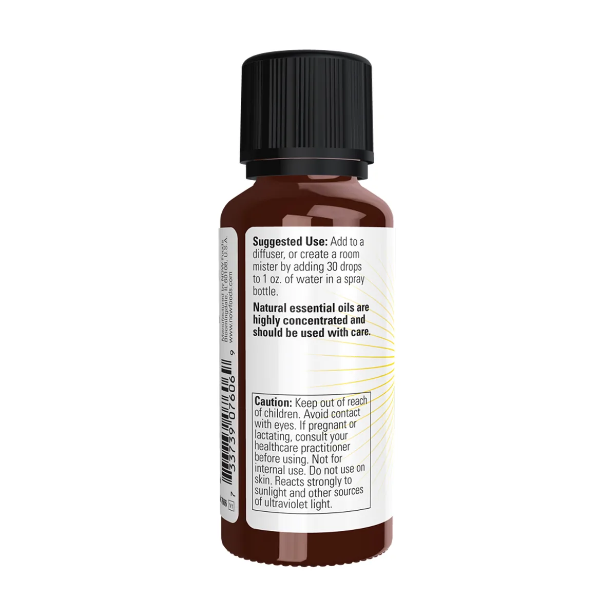 Масло для фокуса Mental Focus Oil Blend Now Foods 30 мл Мятные цитрусовые