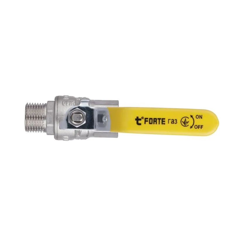 Кран кульовий 1/2" запірний латунний для газу Thermo Alliance Forte