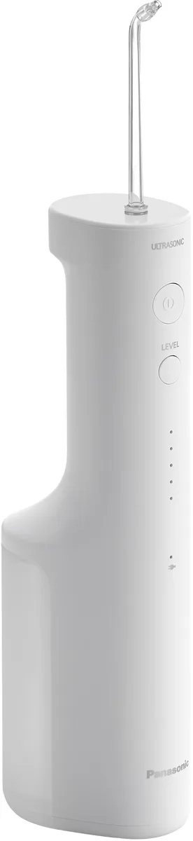 Портативный ирригатор Panasonic с емкостью 200 мл, аккумулятор Li-ion в комплекте, 2 насадки, белый