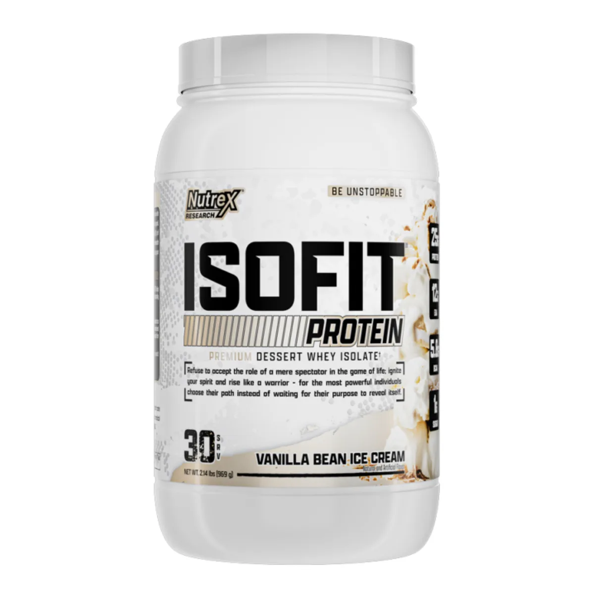 Isofit Сироватковий ізолят 30srv Ванільний крем 100% протеїн
