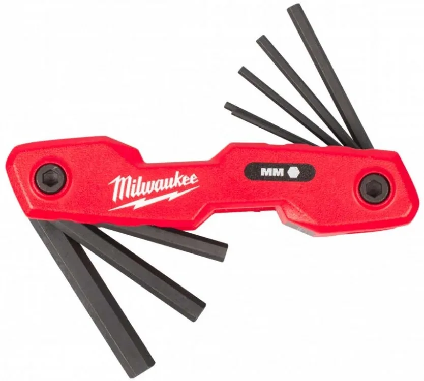 Набор шестигранных ключей Milwaukee, 118 мм, HEX 15-8 мм, в корпусе, 8 шт.
