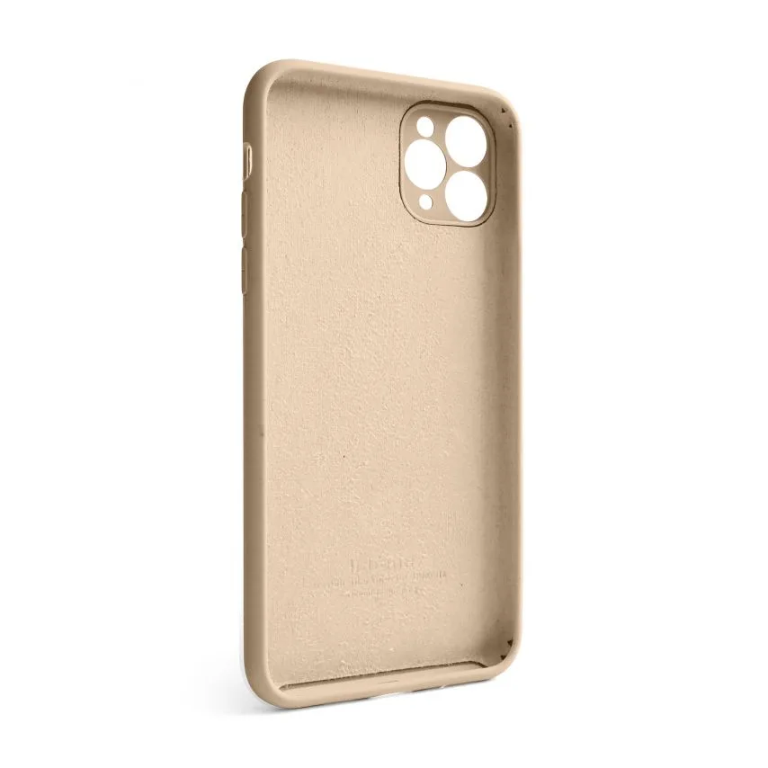 Чохол силіконовий для смартфона 11 Pro Max закритий низ золотий
