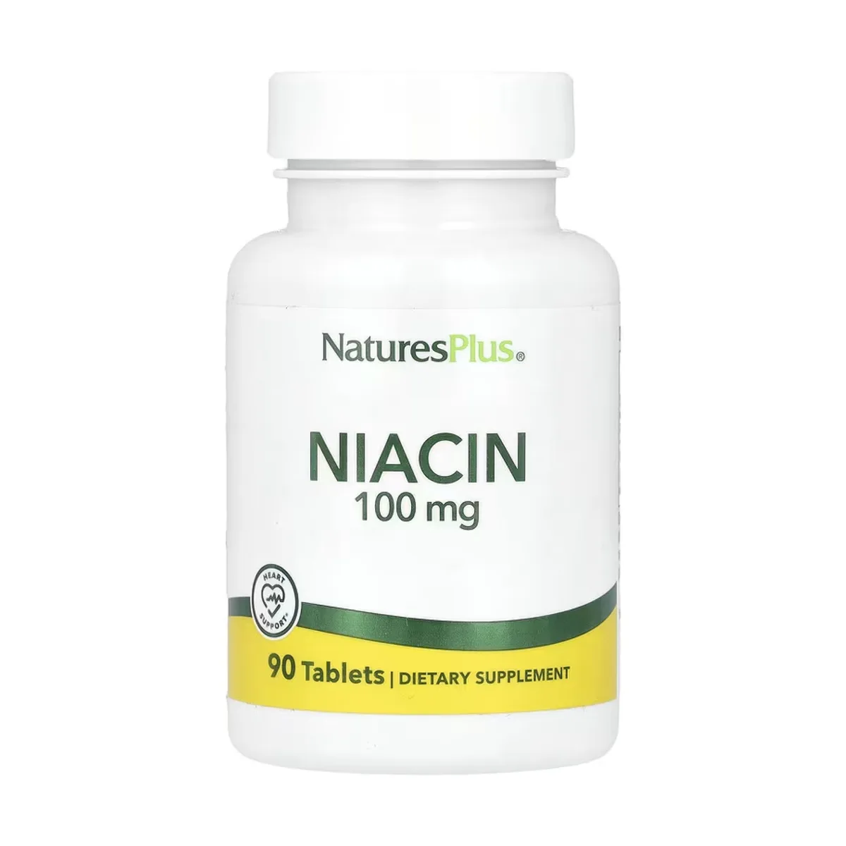 Niacin 100mg Nature's Plus вегетарианские таблетки 90 шт без глютена