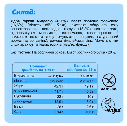 FIZI Protein Box 10x45g Мікс-бокс Протеїнові батончики Енергетичні закуски