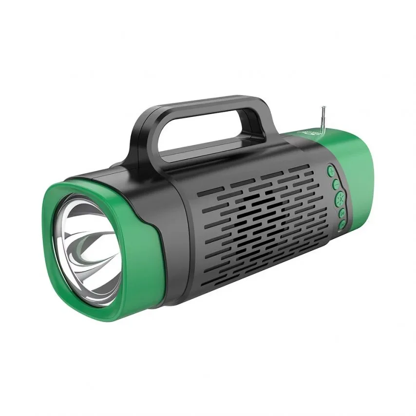 Портативна колонка Bluetooth 8W ABS 333х160х126 мм Зелена