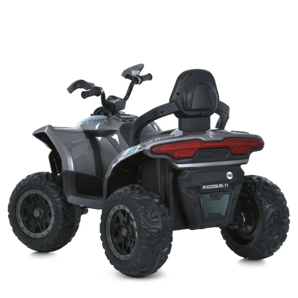 Дитячий квадроцикл Bambi Racer екокожа 12V 23 кг Червоний