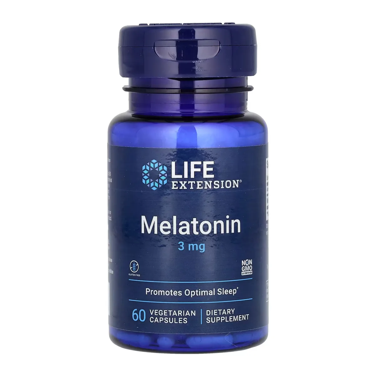 Мелатонін Life Extension 3 мг 60 капсул без ГМО