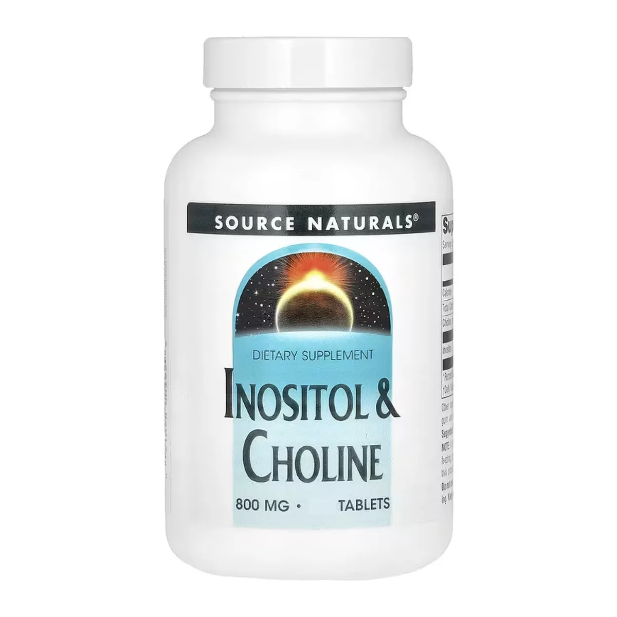 Інозитол і холін 800 мг Source Naturals 50 табл вегетаріанські