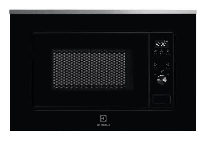 Вбудована мікрохвильова піч Electrolux, 20 л, електронне управління, 700 Вт, дисплей, чорна.