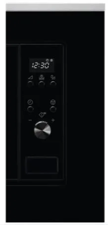 Вбудована мікрохвильова піч Electrolux, 20 л, електронне управління, 700 Вт, дисплей, чорна.