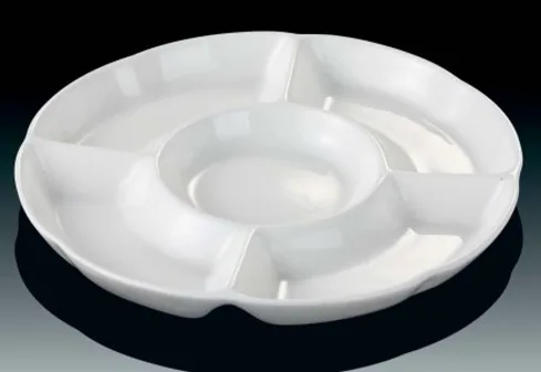 Блюдо LED порцеляна 22 см бежеве