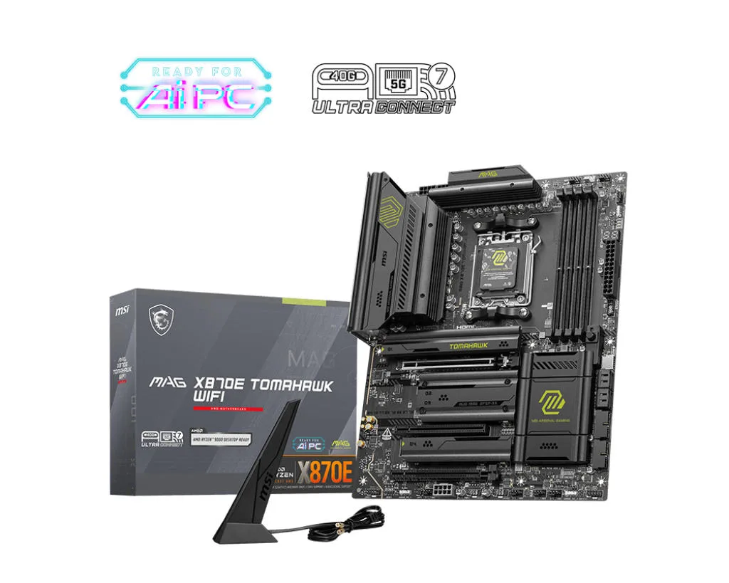 Материнcька плата MSI MAG X870E TOMAHAWK WIFI sAM5 X870E 4xDDR5 M.2 HDMI Wi-Fi BT ATX
