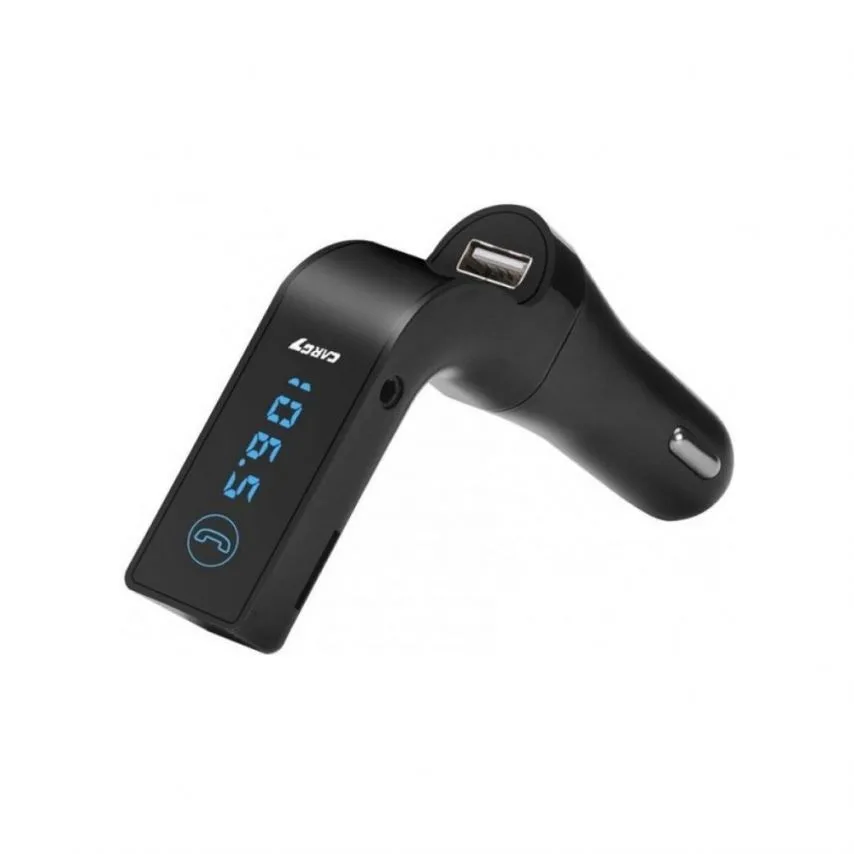 FM-трансмітер Car G7 Bluetooth USB mini-jack чорний