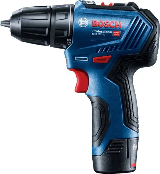Акумуляторний дриль-шуруповерт Bosch Professional 12В безщітковий 30Нм для будівництва і ремонту шурупокрут