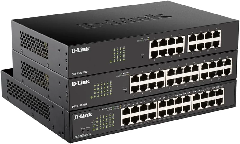 Комутатор D-Link DGS-1100-24V2 24xGE, EasySmart