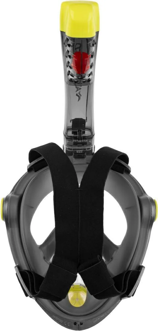 Повнолицьова маска Aqua Speed силікон L/XL чорна жовта