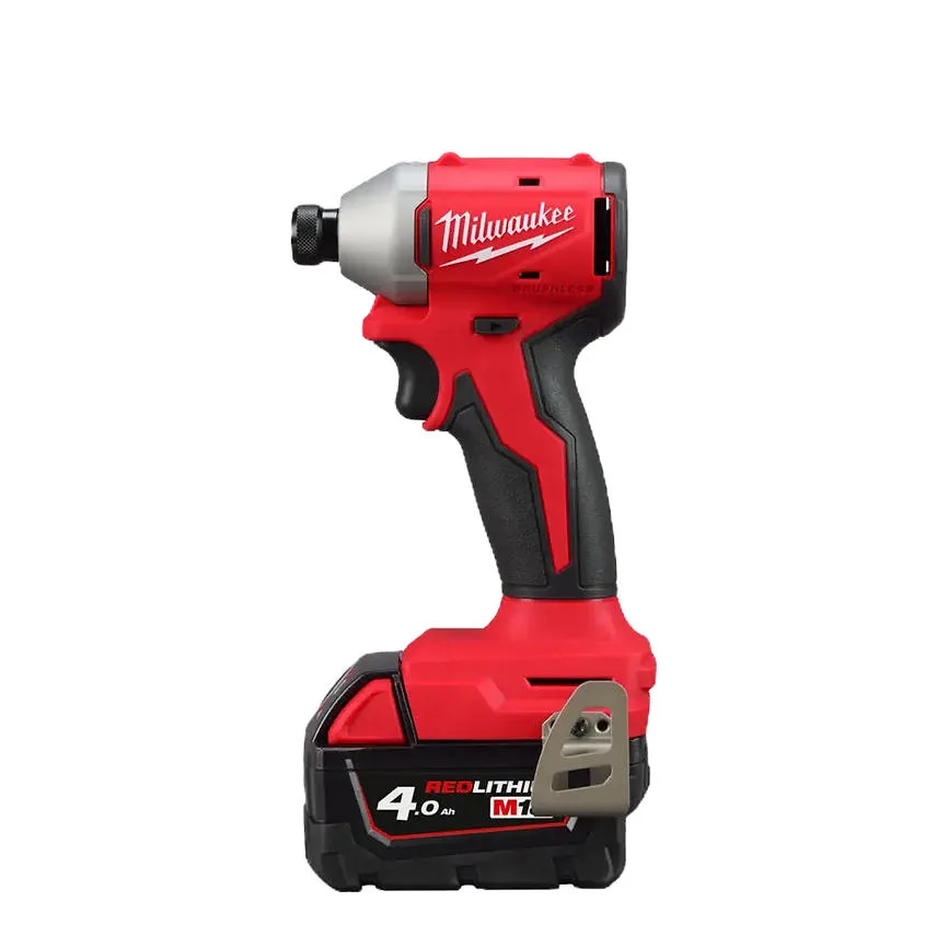 Аккумуляторный ударный винт Milwaukee M18 BLIDRC-402C 18В с АКБ 2х4А·час, моментом 190Нм и скоростью 0-3600 об/мин, в комплекте с зарядным устройством M12-18C и кейсом