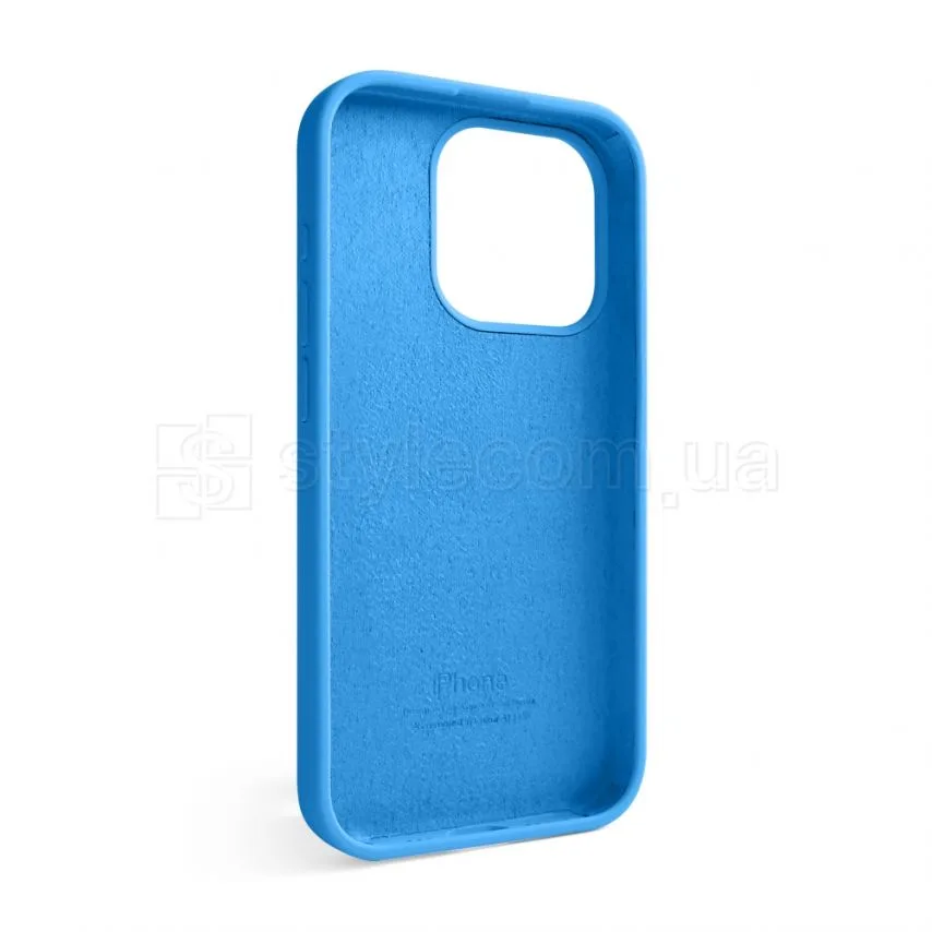 Чохол силіконовий для Apple iPhone 15 Pro  блакитний