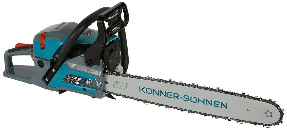 Бензинова пила KonnerSohnen KS CS31G-20, 50 см, 54.5 см3, вага 5.6 кг.