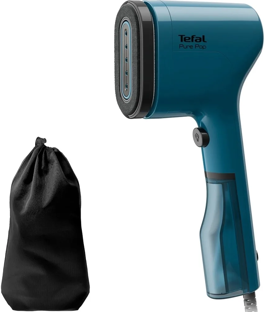Парогенератор Tefal компактний Pure Pop, 1300Вт, ємність 70мл, безперервна подача пари - 20гр, синій.