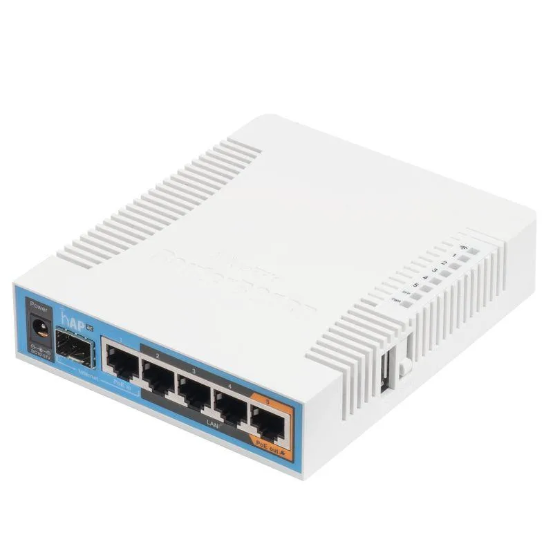 Маршрутизатор MikroTik USB Ethernet 5 портів 2,4 5 ГГц настільний