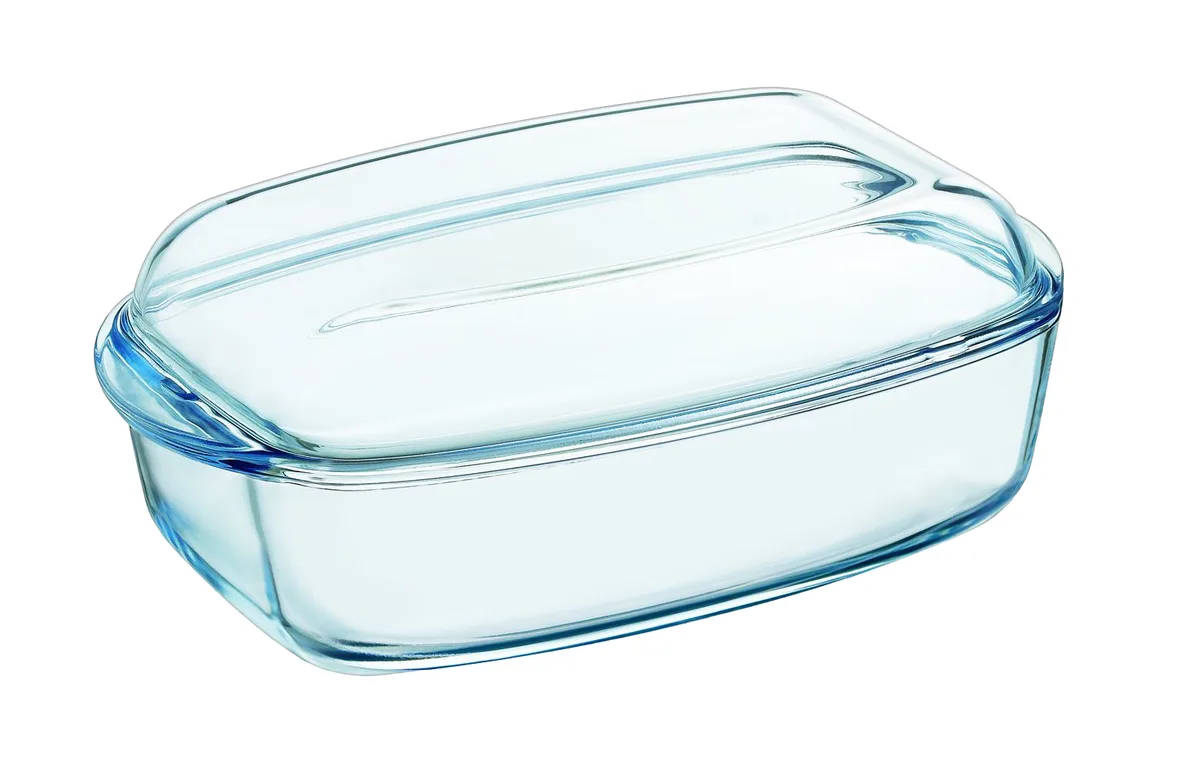 Каструля з кришкою Pyrex боросилікатне скло 36х22 см 6,7 л