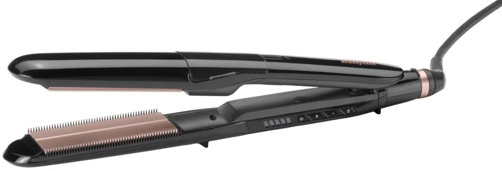 Випрямляч волосся Babyliss Steam Smooth, 5 температурних режимів (150-230°C), з функцією пара, термокилимок, керамічні пластини, ч