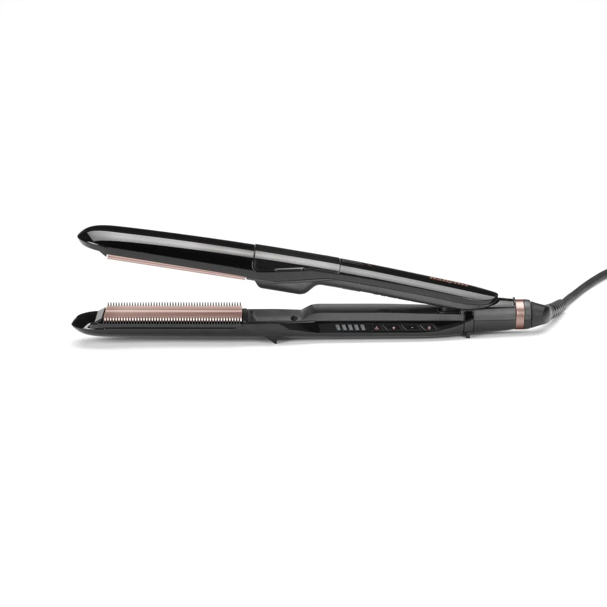 Випрямляч волосся Babyliss Steam Smooth, 5 температурних режимів (150-230°C), з функцією пара, термокилимок, керамічні пластини, ч