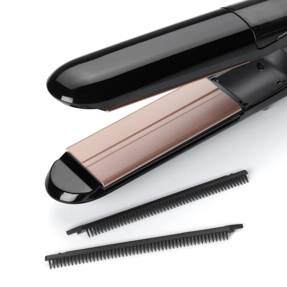 Випрямляч волосся Babyliss Steam Smooth, 5 температурних режимів (150-230°C), з функцією пара, термокилимок, керамічні пластини, ч
