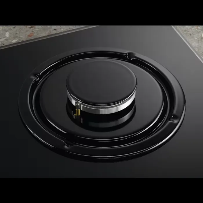 Газова варильна панель Electrolux Rococo, 60 см, чавун, чорний матовий.