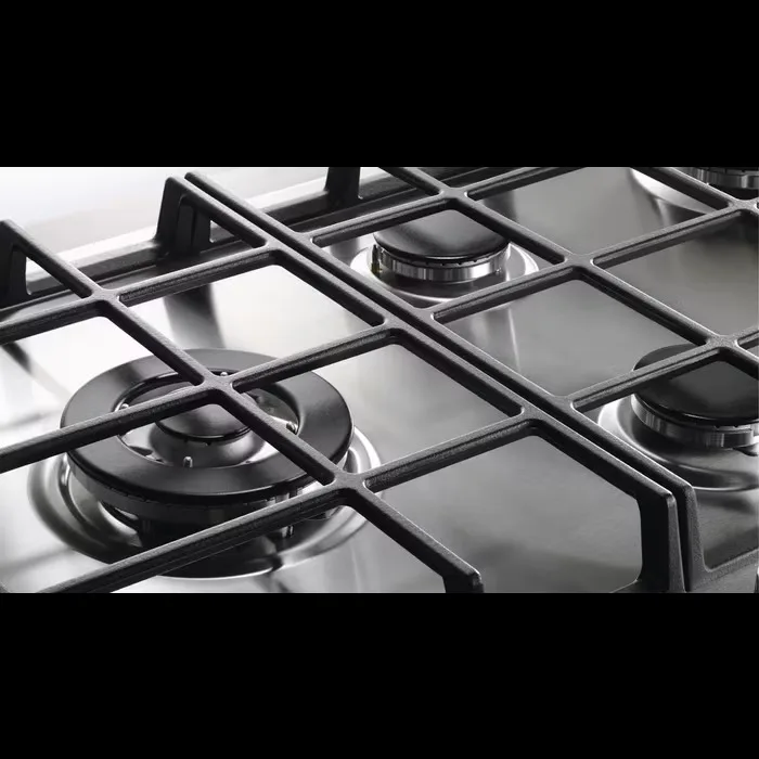 Газова варильна панель Electrolux Rococo, 60 см, чавун, чорний матовий.