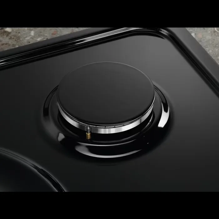 Газова варильна панель Electrolux Rococo, 60 см, чавун, чорний матовий.