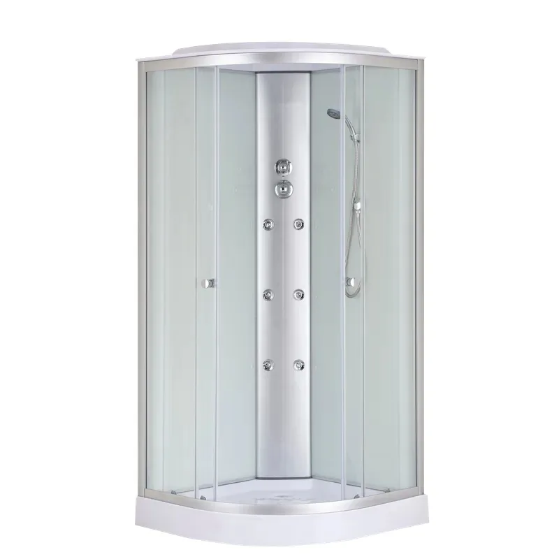 Душовий бокс з гідромасажем Mixxus SBH02-90x90x215-FB ABS 90x90 см Сатин