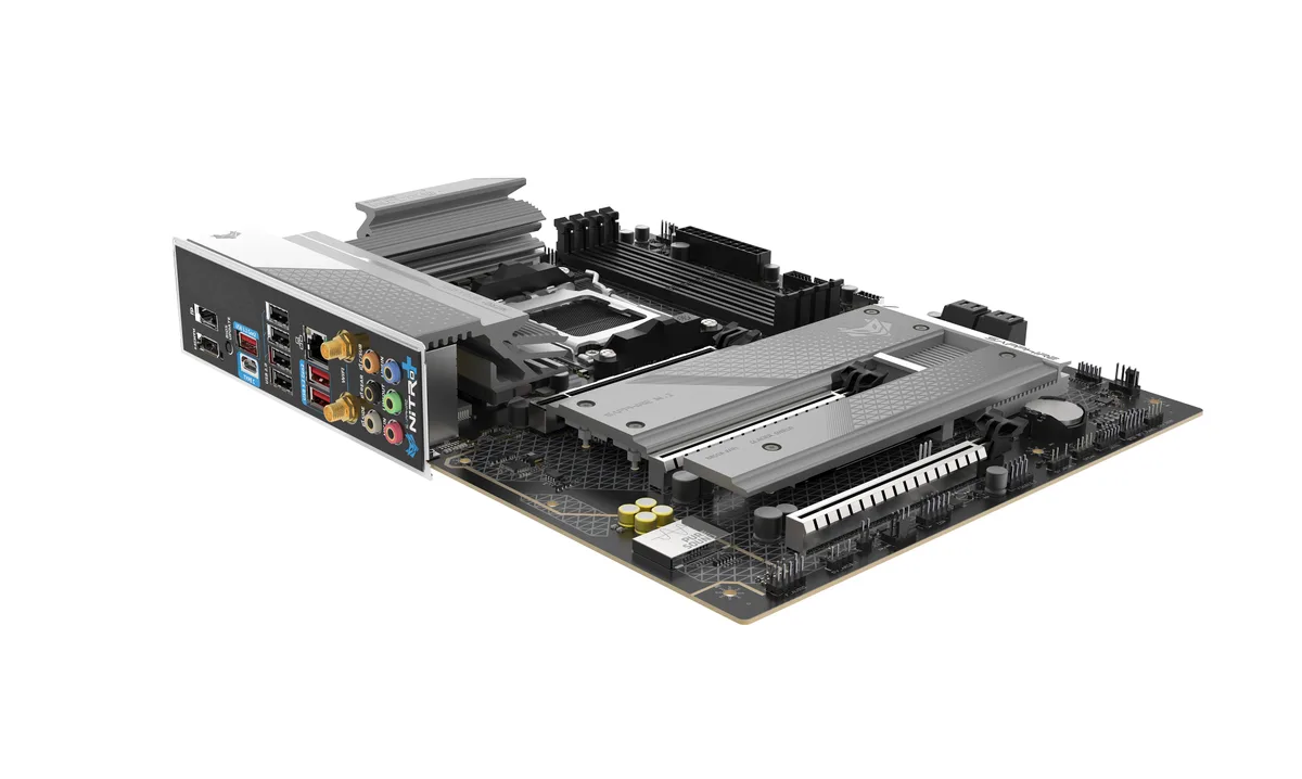Материнcька плата SAPPHIRE NITRO+ B850A WIFI7 sAM5 B850 4xDDR5 M.2 HDMI DP Wi-Fi BT ATX