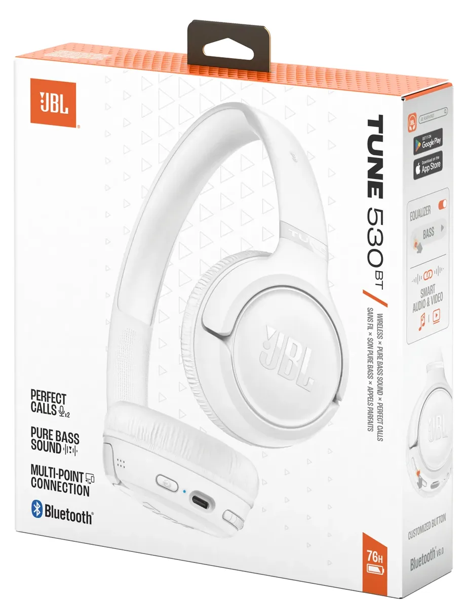 Гарнітура JBL Бездротові накладні 33 мм Білий