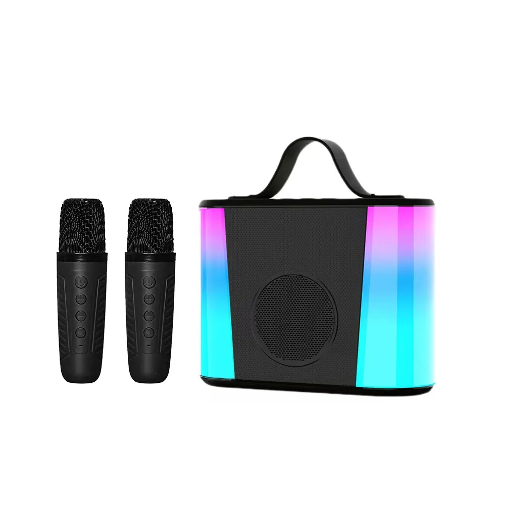 Портативна караоке система KTV V6 Bluetooth 5W алюміній 1200 mAh з LED підсвічуванням