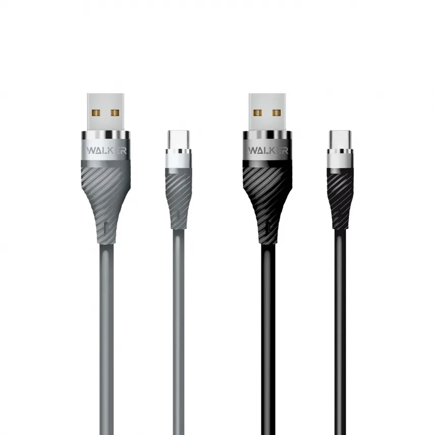 Кабель USB Micro 2м TPE чорний 3A 20W швидке заряджання