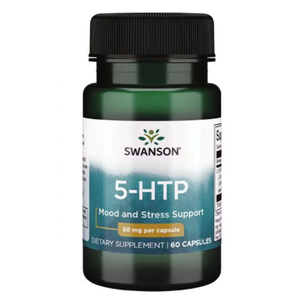 Ультра 5-HTP 50 мг 60 капсул Swanson екстракт насіння Griffonia simplicifolia