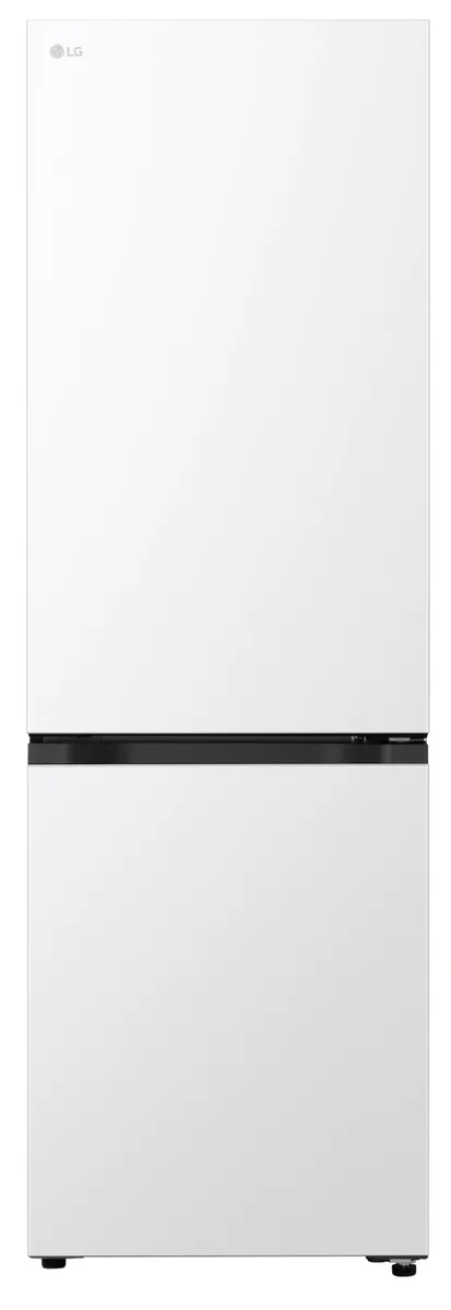 Холодильник LG двокамерний білий 59,7х186х67,4 см ударостійке скло