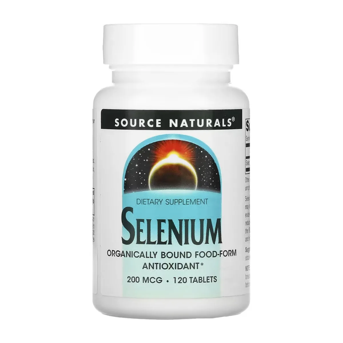 Селен 200 мкг 120 таблеток Source Naturals антиоксидантний мінерал