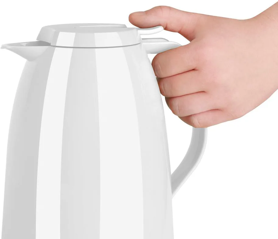 Термос для напоїв Tefal Mambo, 1500 мл, пластиковий, скляний, білий.