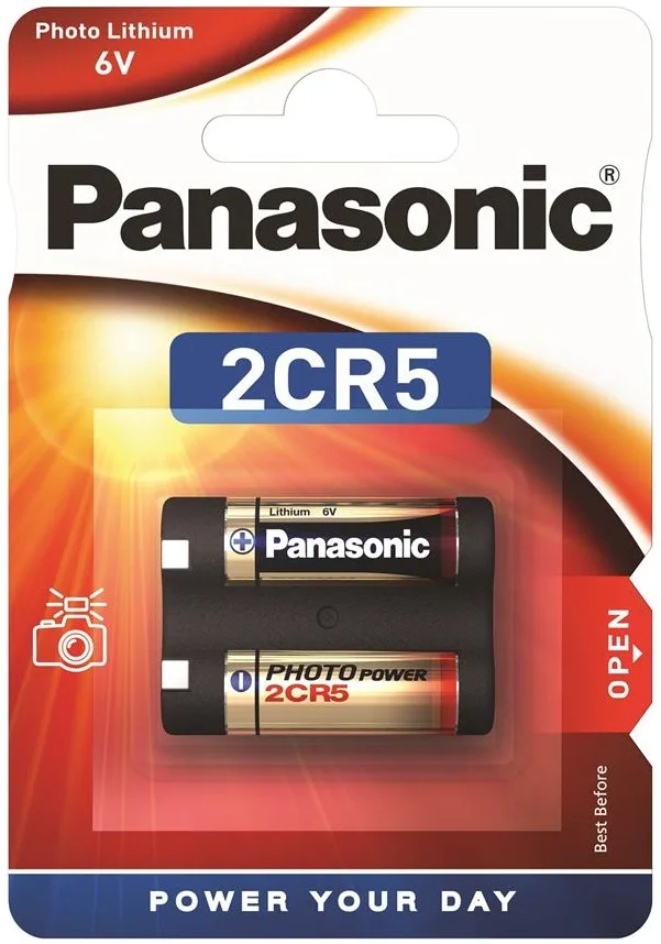 Батарейка Panasonic літієва 2CR5 блістер, 1 шт.