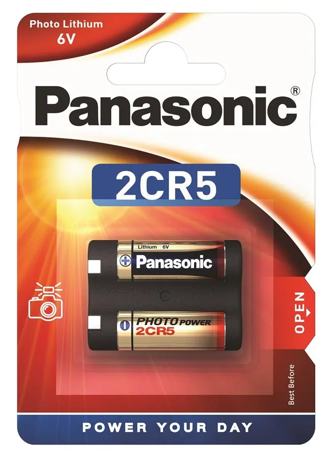Батарейка Panasonic літієва 2CR5 блістер, 1 шт.