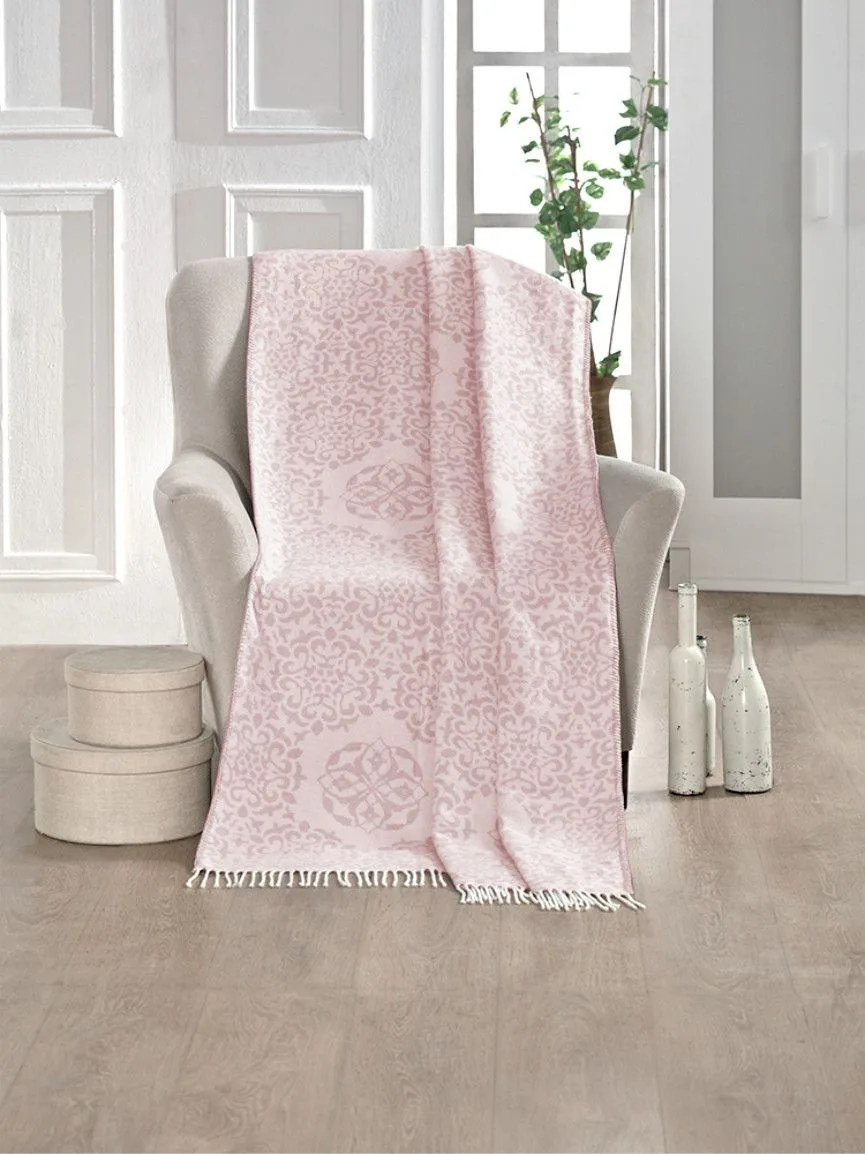 Плед Home Line Бавовняний 150х200 см Рожевий