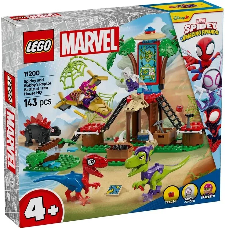 Конструктор LEGO Spidey 11200 різнокольоровий 4+ Битва Павука та раптора у штаб-будинку на дереві