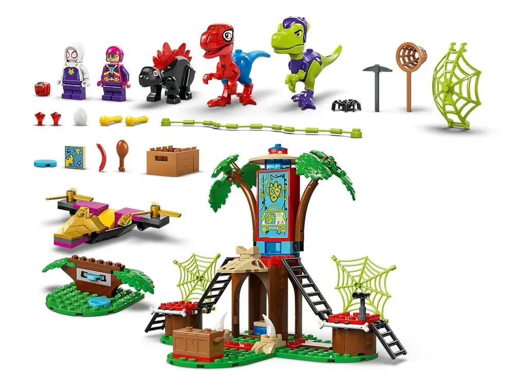 Конструктор LEGO Spidey 11200 різнокольоровий 4+ Битва Павука та раптора у штаб-будинку на дереві