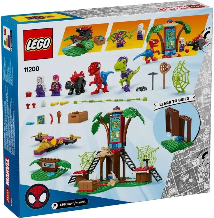 Конструктор LEGO Spidey 11200 різнокольоровий 4+ Битва Павука та раптора у штаб-будинку на дереві