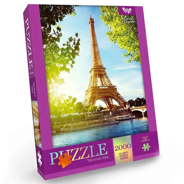 Пазл Danko Toys картон 2000 ел. 60x94 см Париж Франція